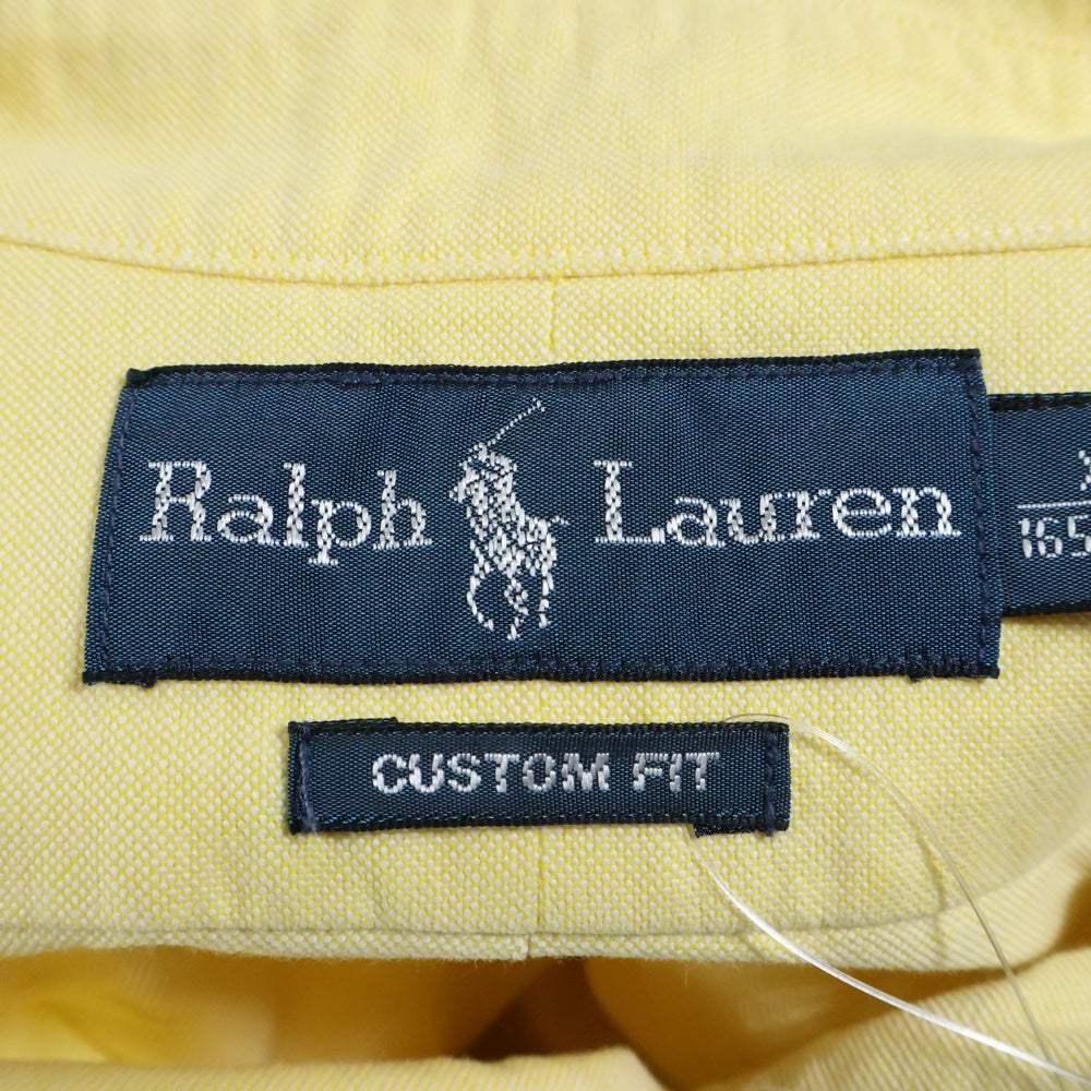 POLO RALPH LAUREN(ポロラルフローレン) ポニー刺繍 ボタンダウン コットン 長袖シャツ イエロー