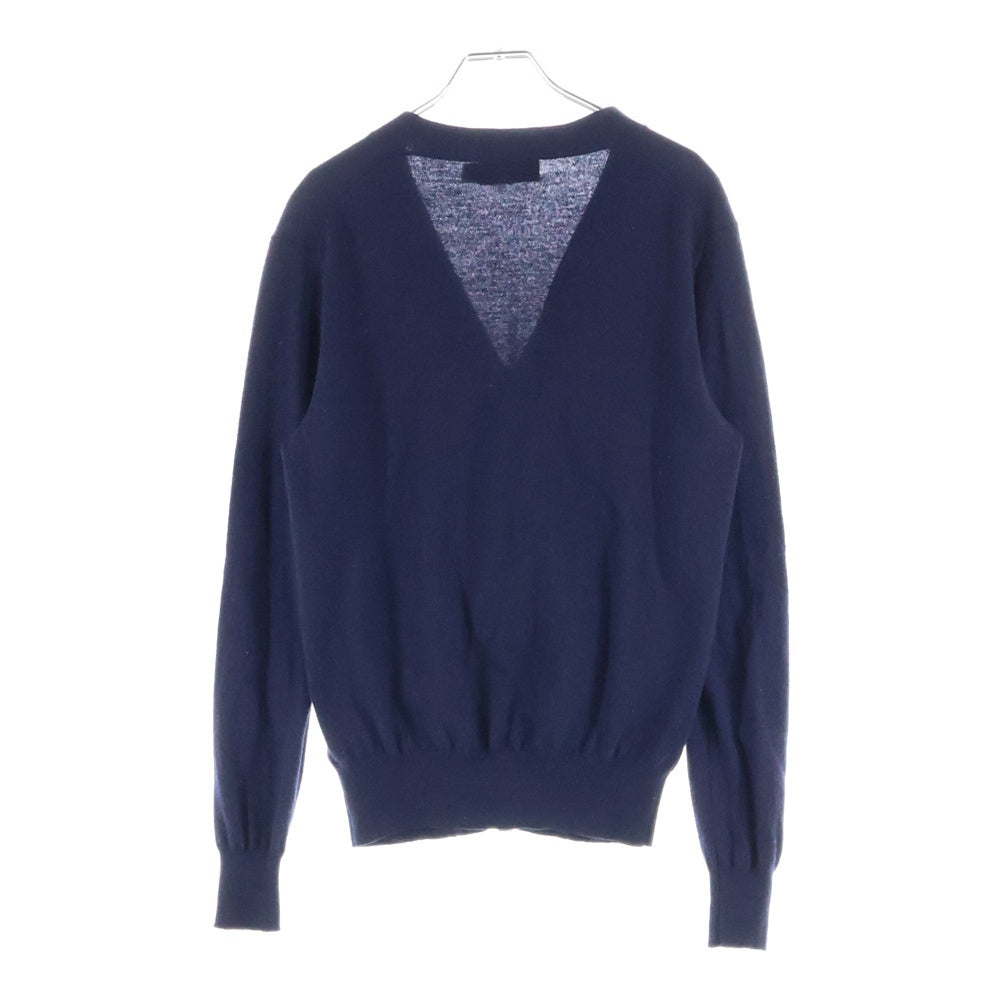 POLO RALPH LAUREN(ポロラルフローレン) ポニー刺繍 ウール Vネック ニット カーディガン ネイビー