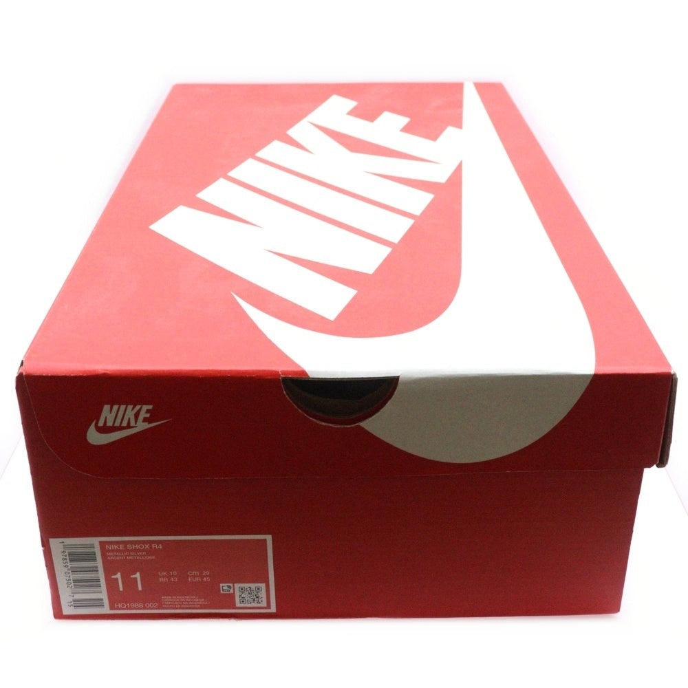 NIKE(ナイキ) SHOX R4 ショックス ローカットスニーカー シルバー/ブラック US11/29cm HQ1988-002