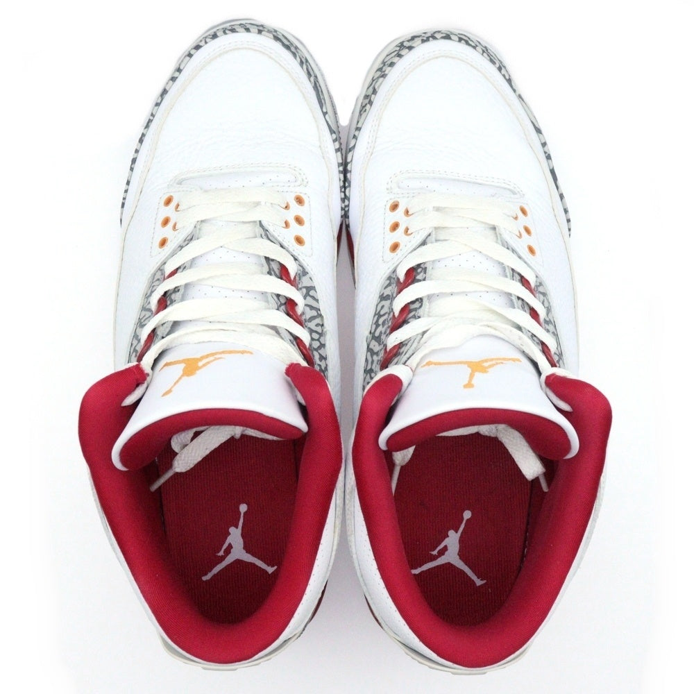 NIKE(ナイキ) AIR JORDAN3 CARDINAL RED エアジョーダン3 カーディナルレッド ハイカットスニーカー ホワイト/レッド US11.5/29.5cm CT8532-126
