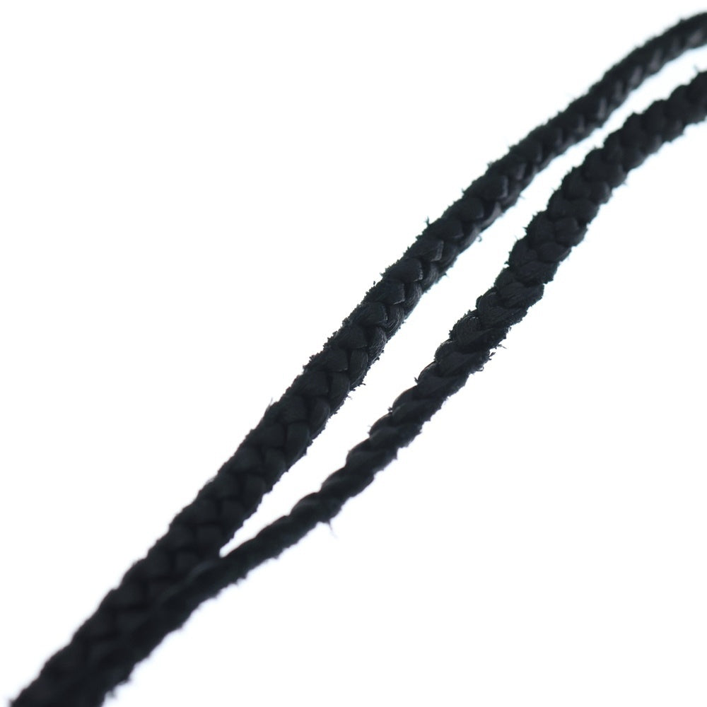 CHROME HEARTS(クロムハーツ) CH CRS SML CL スモールCHクロス レザーブレイド ネックレス シルバー/ブラック BCA217