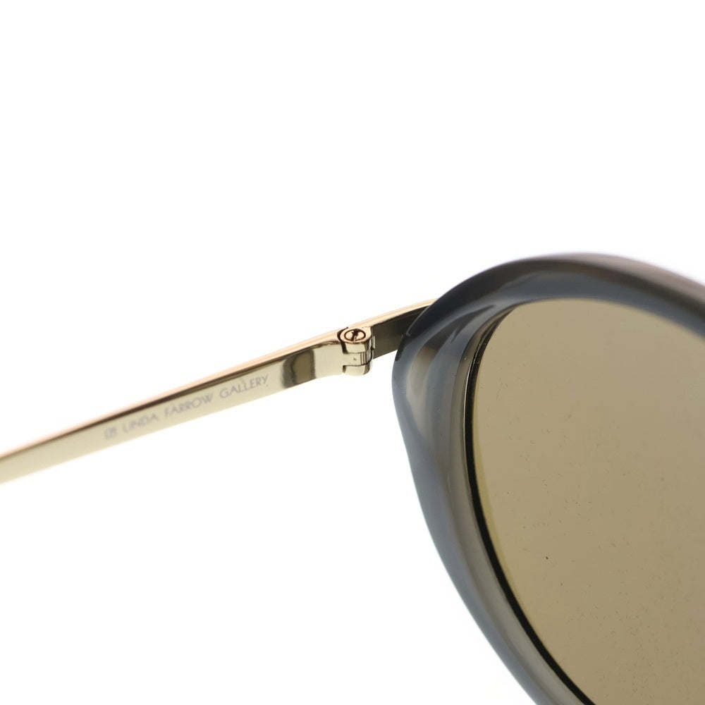 DRIES VAN NOTEN(ドリスヴァンノッテン) ×LINDA FARROW GALLERY リンダ ファロー ギャラリー サークル サングラス アイウェア メガネ ブラック/ゴールド DVN80C5SUN レディース