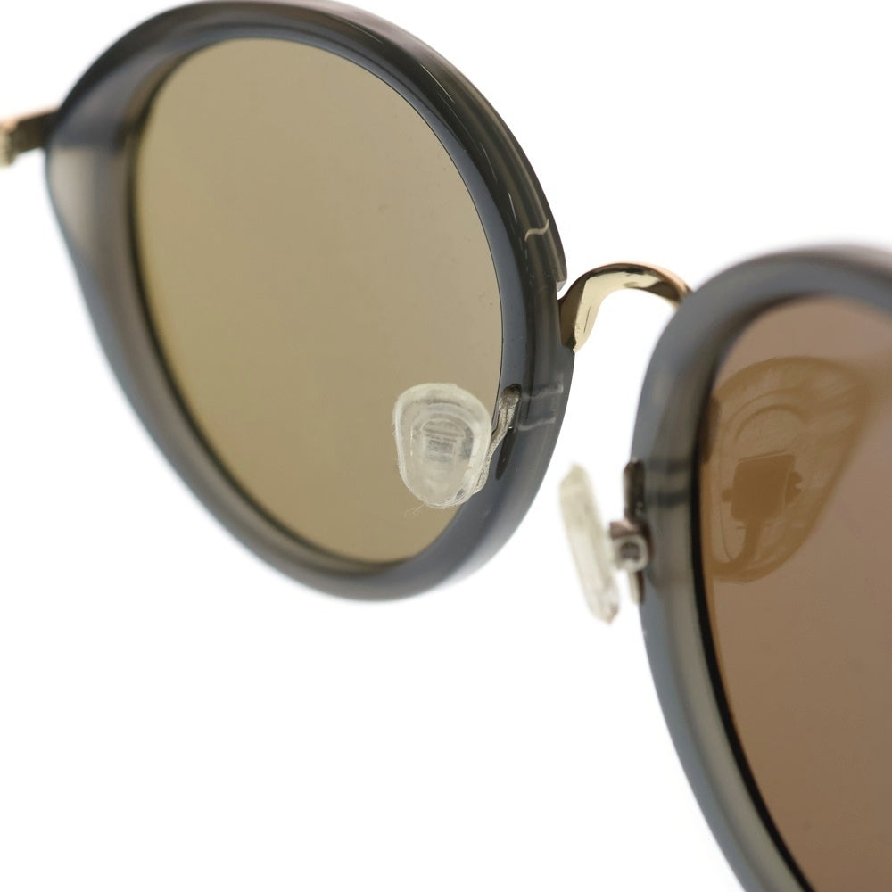 DRIES VAN NOTEN(ドリスヴァンノッテン) ×LINDA FARROW GALLERY リンダ ファロー ギャラリー サークル サングラス アイウェア メガネ ブラック/ゴールド DVN80C5SUN レディース