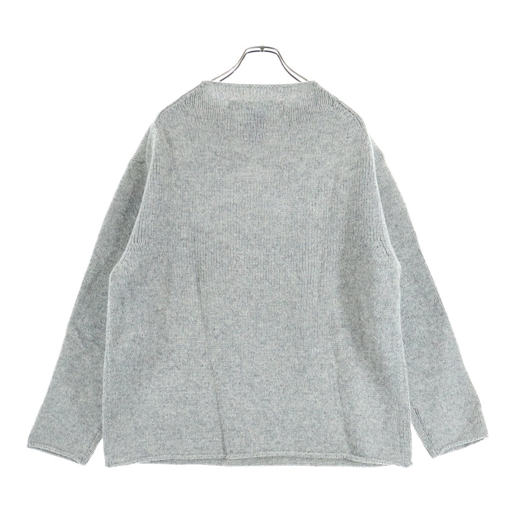 NO BRAND(ノーブランド) CITEN(シテン)ボトルネック ウール ニット セーター グレー 4253-106-0014