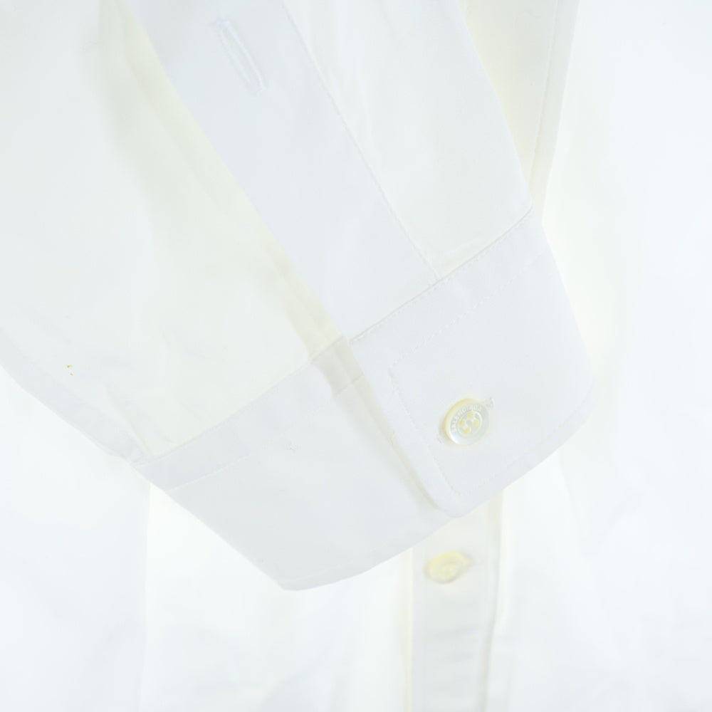 BALENCIAGA(バレンシアガ) 18SS Back Logo Print Shirt バックロゴプリント コットン ボタンダウン 長袖シャツ ホワイト 556878 TEM01