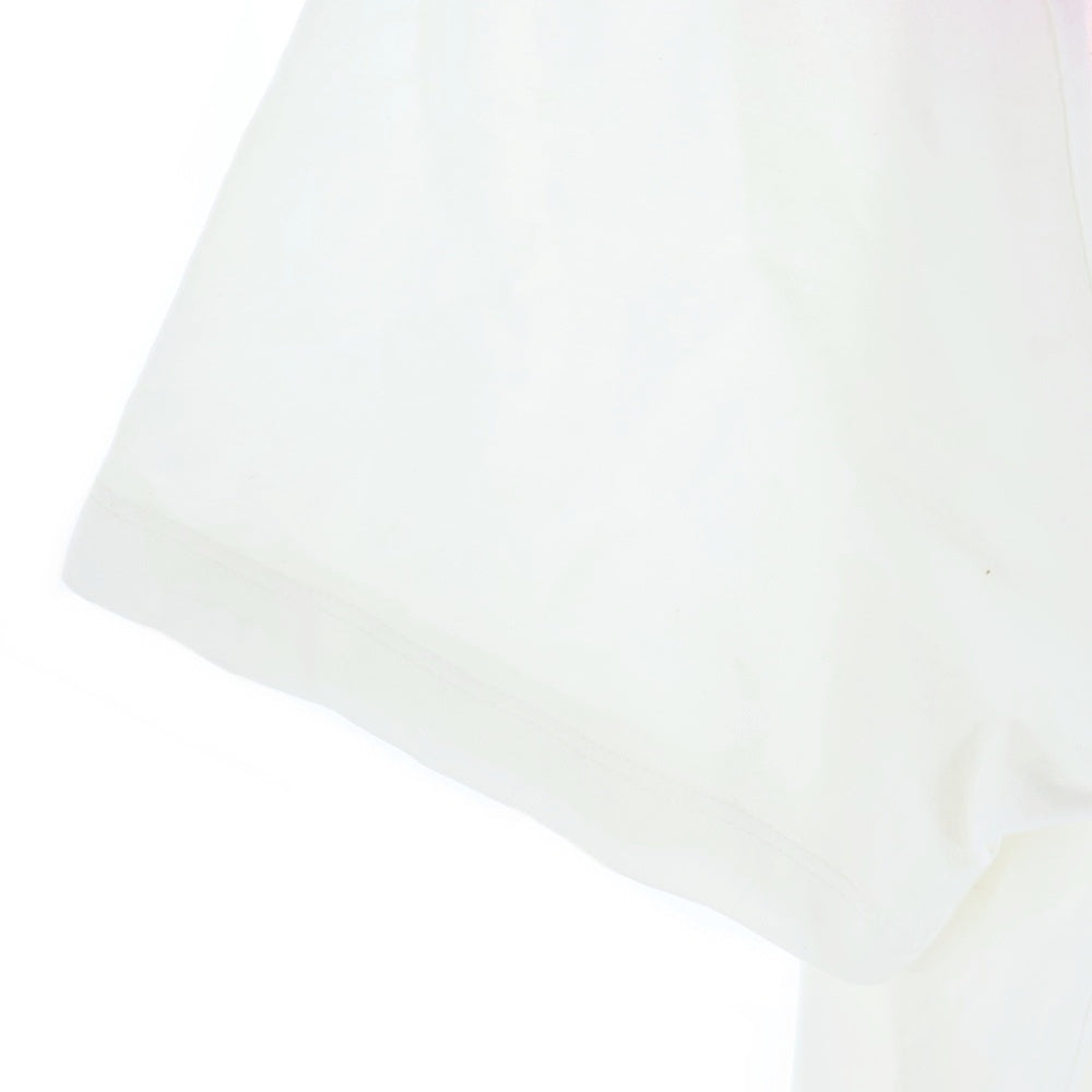 Maison Martin Margiela(メゾンマルタンマルジェラ) 19SS AIDS CHARITY エイズ チャリティ Vネック 半袖Tシャツ カットソー ホワイト/パープル S30GJ0007 S20299