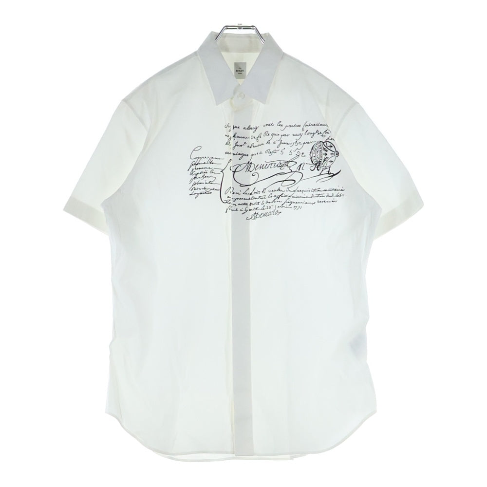 Berluti(ベルルッティ) カリグラフィ コットン 半袖シャツ ホワイト R15HTS02CAHX