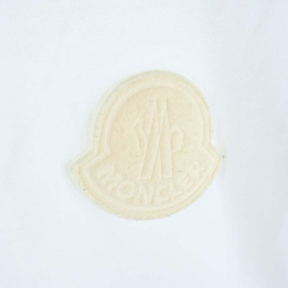 MONCLER(モンクレール) 24SS ロゴワッペン クルーネック 半袖Tシャツ カットソー ホワイト J10918C00045 83927