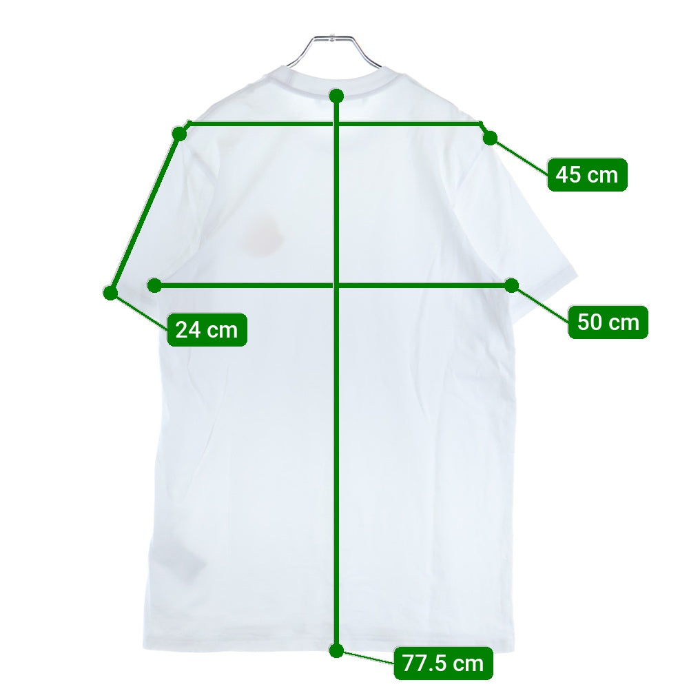 MONCLER(モンクレール) 24SS ロゴワッペン クルーネック 半袖Tシャツ カットソー ホワイト J10918C00045 83927