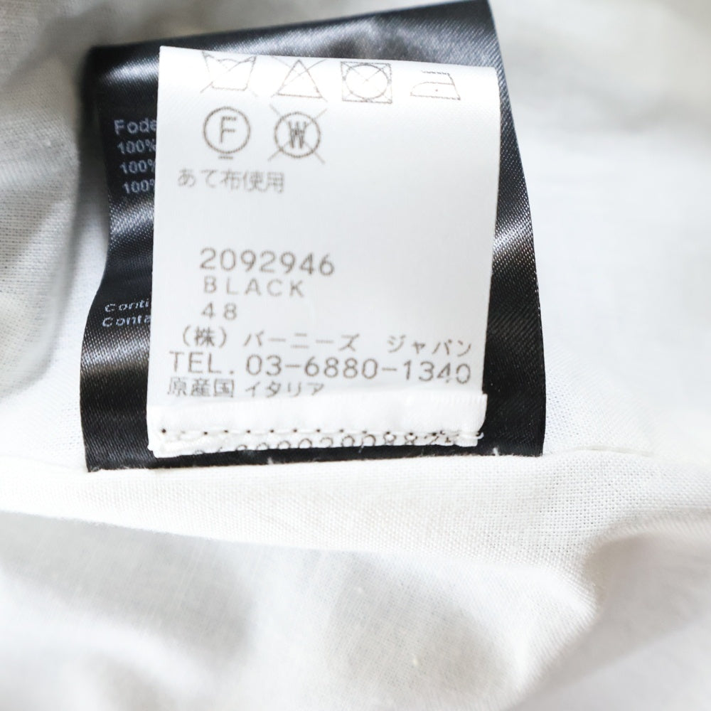 Calvin Klein(カルバンクライン) 205W39NYC ラフシモンズ期 ウール 2B シングル テーラードジャケット ブラック 92MWJB43