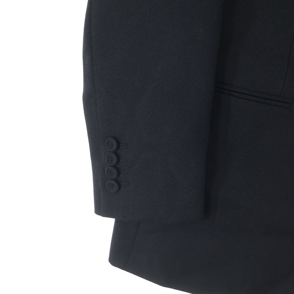 DIOR(ディオール) 19AW パイソン柄 ピークドラペル ウール 1B テーラードジャケット ブラック 933C222B4926