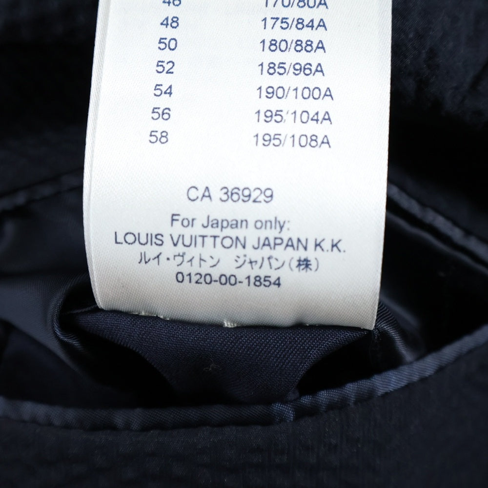 LOUIS VUITTON(ルイヴィトン) 18SS ポリエステル シアサッカー 2B テーラードジャケット ブラック RM181M DYZ HEJ20E
