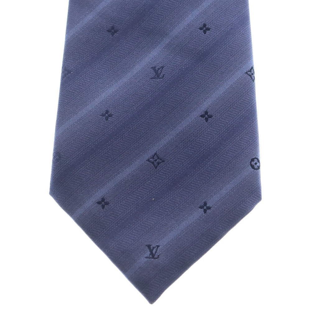 LOUIS VUITTON(ルイヴィトン) クラヴァット モノグラム ウィスパー シルク ネクタイ ブルー M71686