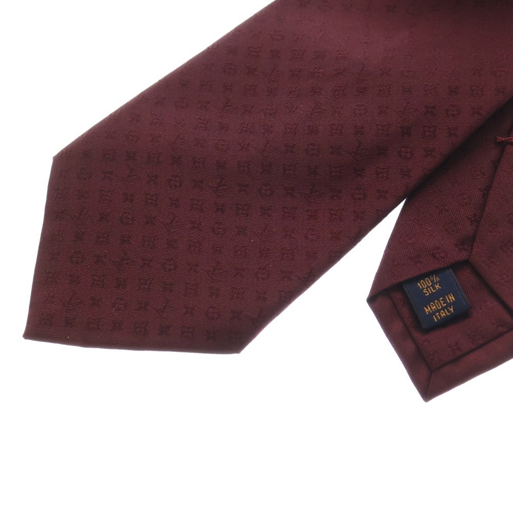LOUIS VUITTON(ルイヴィトン) クラヴァット モノグラム ミッシム シルク ネクタイ ボルドー M78761