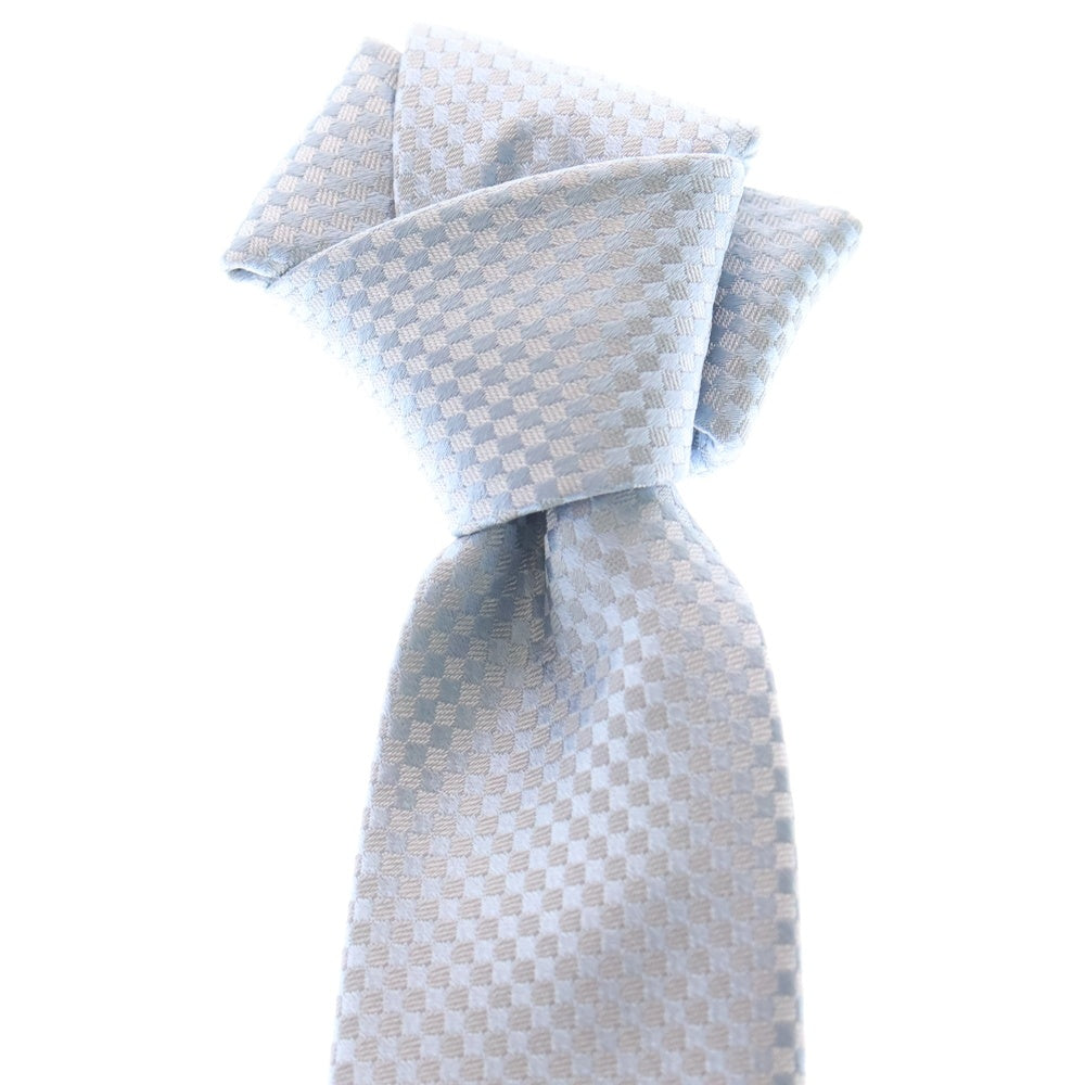 LOUIS VUITTON(ルイヴィトン) ダミエ シルク ネクタイ ライトブルー