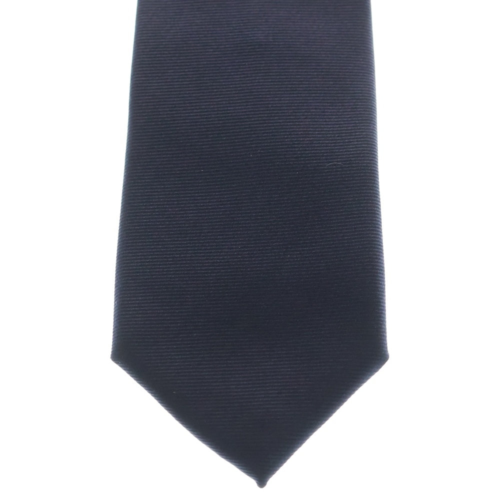 Dior HOMME(ディオールオム) Atelier ラインロゴ刺繍 シルク ネクタイ ネイビー