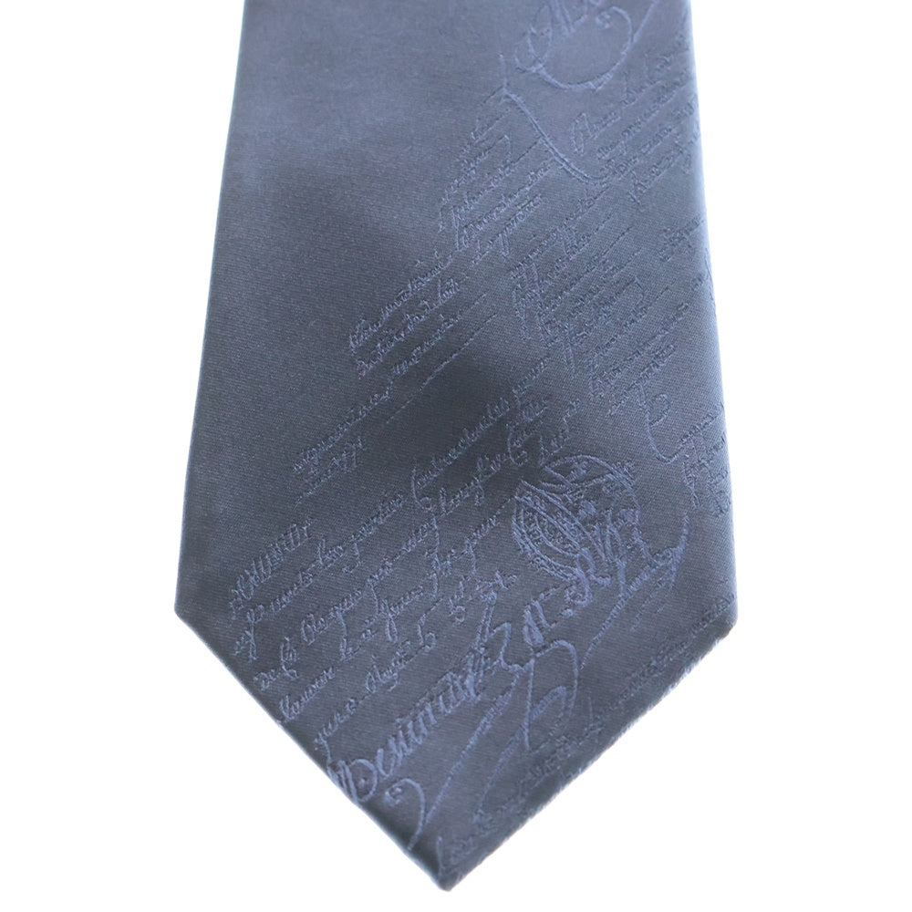 Berluti(ベルルッティ) スクリット カリグラフィ シルク ネクタイ ライトブルー