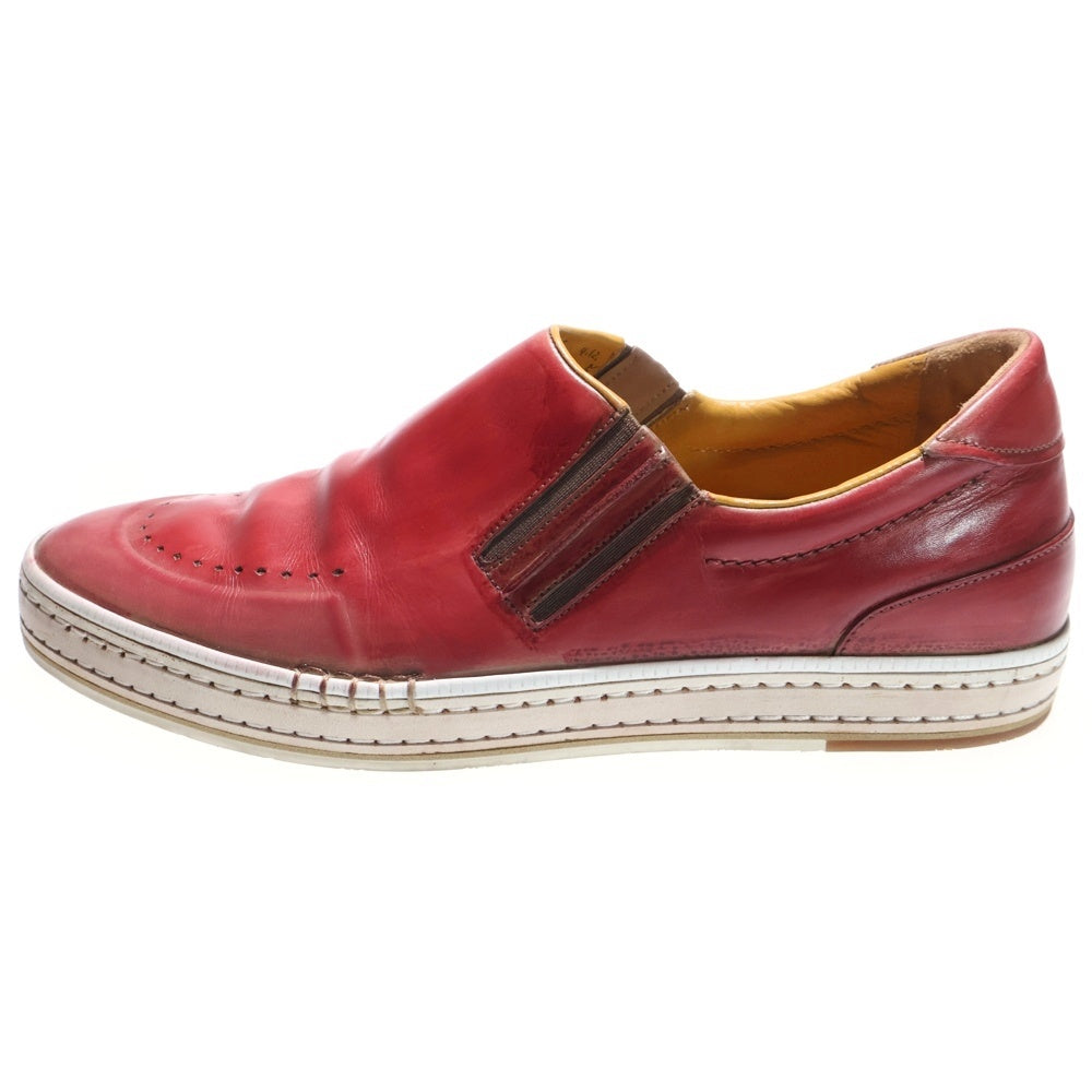 Berluti(ベルルッティ) プレイタイム レザー スリッポン ローカットスニーカー レッド