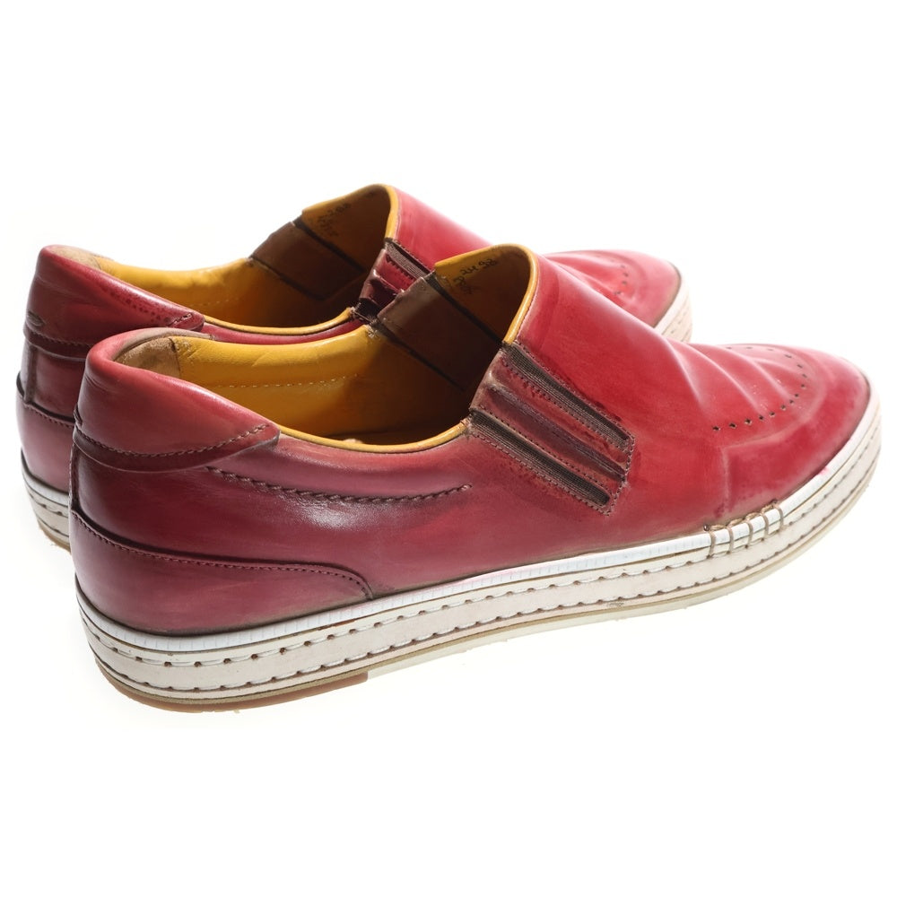 Berluti(ベルルッティ) プレイタイム レザー スリッポン ローカットスニーカー レッド