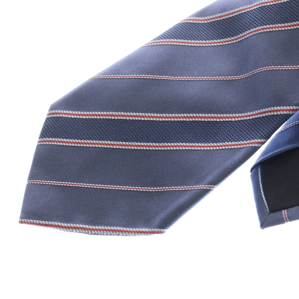 GUCCI(グッチ) ストライプ シルク ネクタイ ブルー 351806 4B002