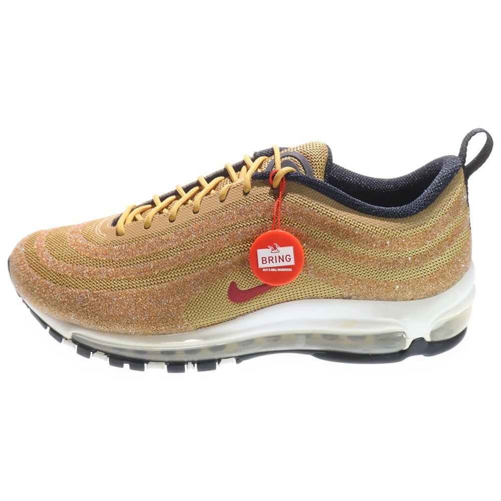 NIKE(ナイキ) WMNS AIR MAX 97 LX SWAROVSKI ウィメンズ エアマックス97 スワロフスキー ローカットスニーカー ゴールド US10.5/27.5cm 927508-700 レディース