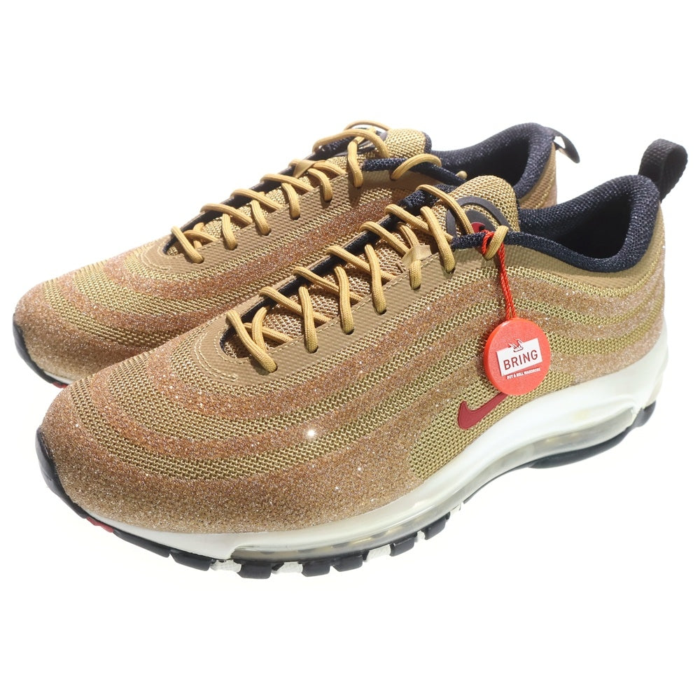 NIKE(ナイキ) WMNS AIR MAX 97 LX SWAROVSKI ウィメンズ エアマックス97 スワロフスキー ローカットスニーカー ゴールド US10.5/27.5cm 927508-700 レディース