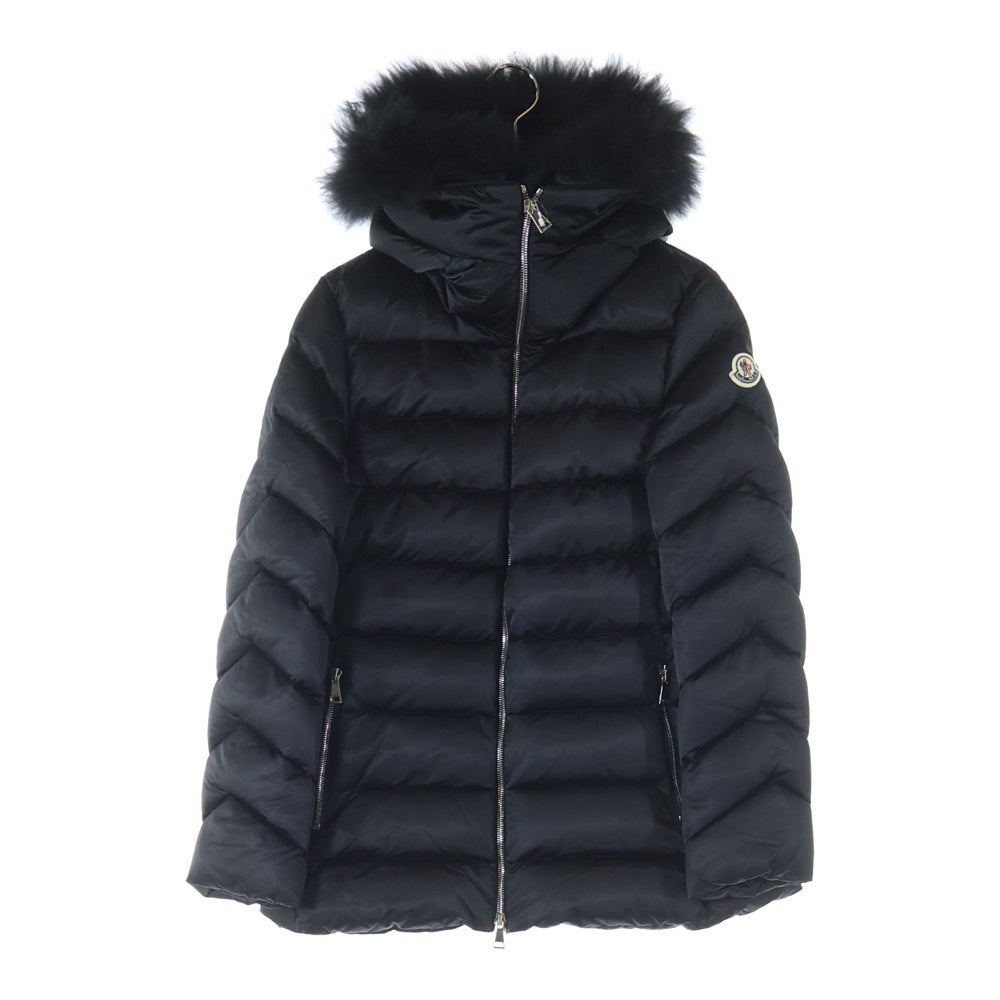 MONCLER(モンクレール) 24AW CUPIDONE GIUBBOTTO キュピドン ファー付き ジップアップ ナイロン ショート ダウンジャケット ブラック J20931A00177 59685 レディース