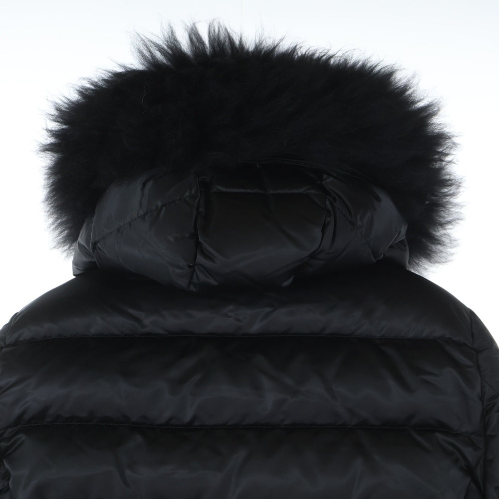 MONCLER(モンクレール) 24AW CUPIDONE GIUBBOTTO キュピドン ファー付き ジップアップ ナイロン ショート ダウンジャケット ブラック J20931A00177 59685 レディース