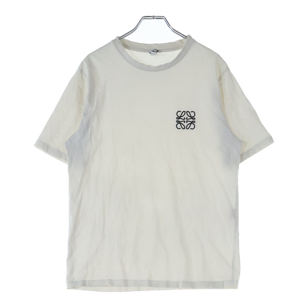 LOEWE(ロエベ) 22SS アナグラムロゴ刺繍 クルーネック半袖Tシャツ