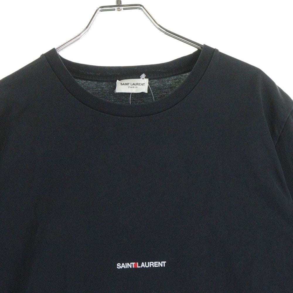 SAINT LAURENT PARIS(サンローランパリ) 16SS ロゴプリント クルーネック半袖Tシャツカットソー ブラック