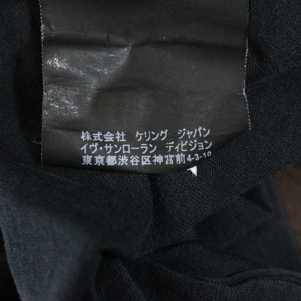 SAINT LAURENT PARIS(サンローランパリ) 16SS ロゴプリント クルーネック半袖Tシャツカットソー ブラック