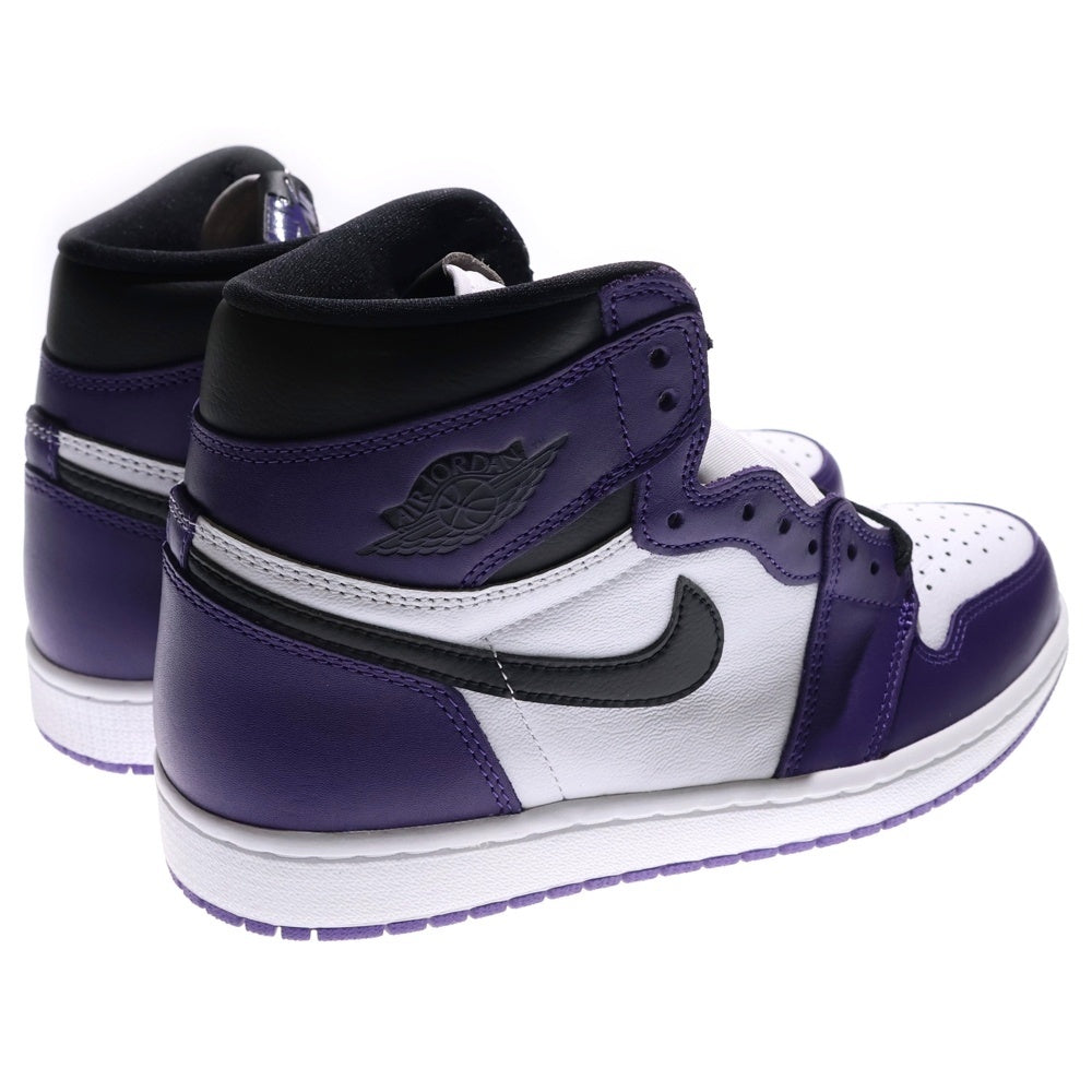 NIKE(ナイキ) AIR JORDAN 1 RETRO HIGH OG COURT PURPLE エアジョーダン1 コートパープル ハイカットスニーカー ホワイト/パープル US8.5/26.5cm 555088-500