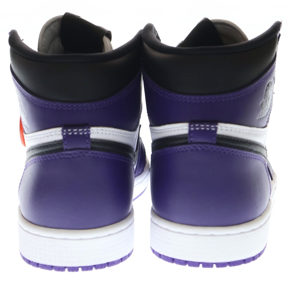 NIKE(ナイキ) AIR JORDAN 1 RETRO HIGH OG COURT PURPLE エアジョーダン1 コートパープル ハイカットスニーカー ホワイト/パープル US8.5/26.5cm 555088-500