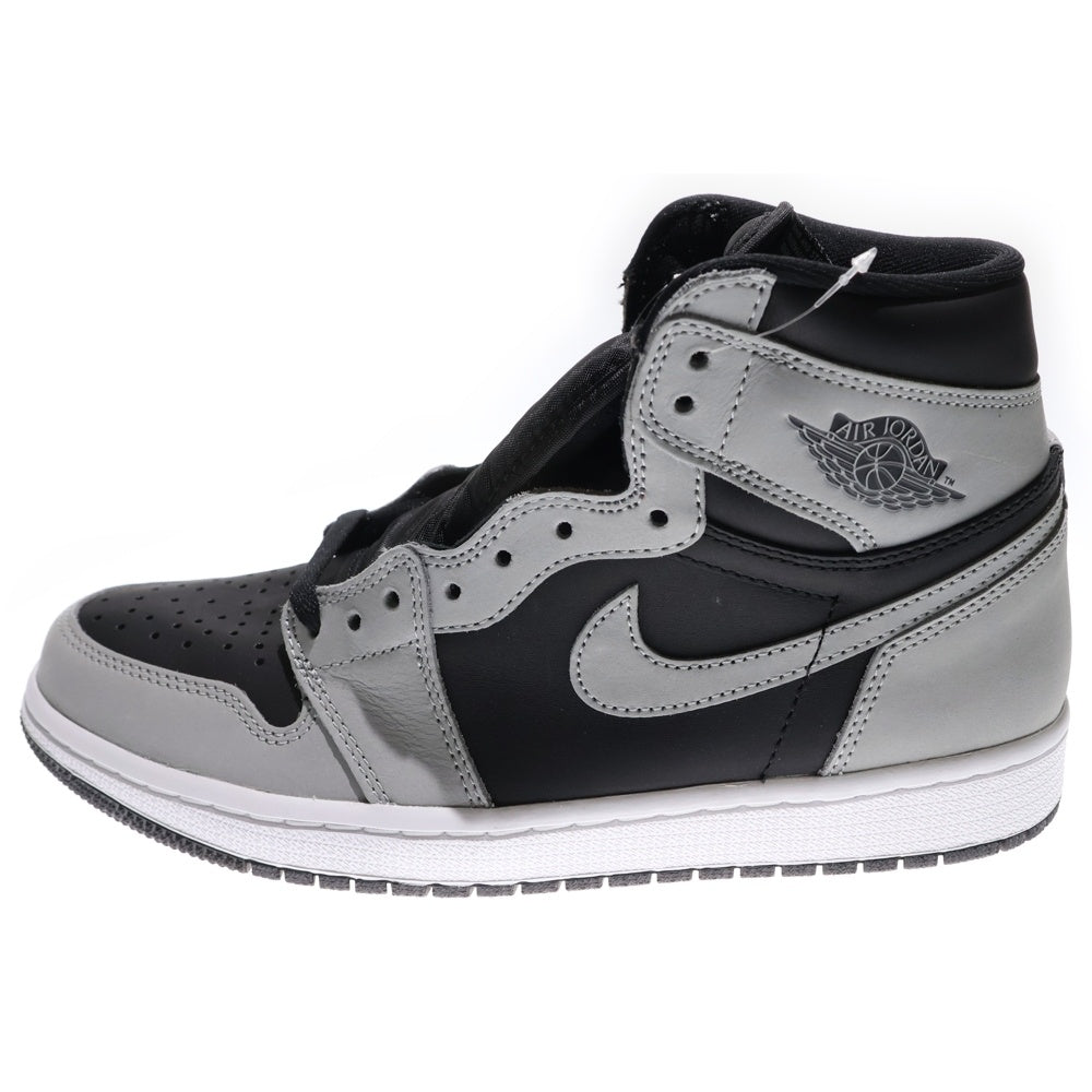 NIKE(ナイキ) AIR JORDAN 1 RETRO HIGH OG SHADOW 2.0 エア ジョーダン1 シャドウ 2.0 ハイカットスニーカー グレー/ブラック US8.5/26.5cm 555088-035
