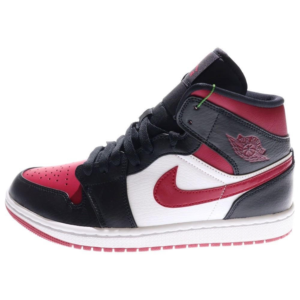 NIKE(ナイキ) AIR JORDAN 1 MID エアジョーダン ミッドカットスニーカー ボルドー US8.5/26.5cm 554724-066