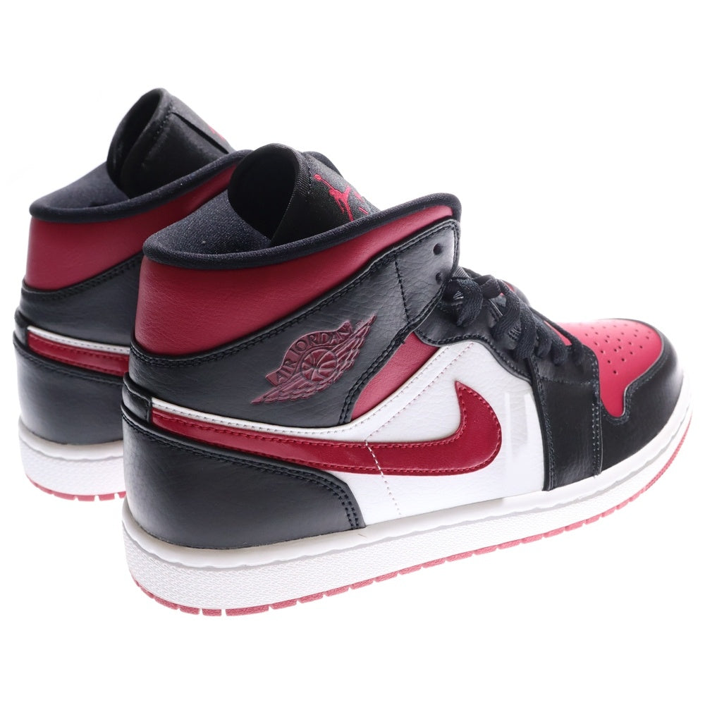 NIKE(ナイキ) AIR JORDAN 1 MID エアジョーダン ミッドカットスニーカー ボルドー US8.5/26.5cm 554724-066