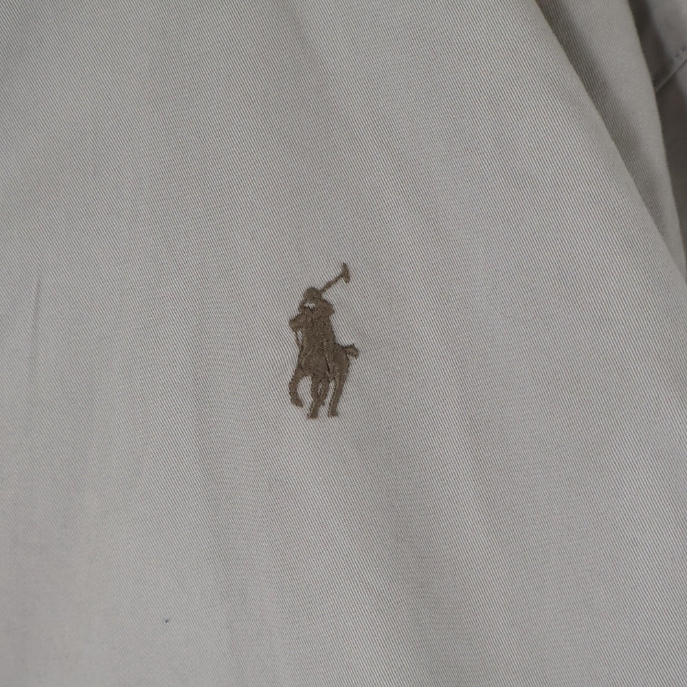 POLO RALPH LAUREN(ポロラルフローレン) ポニー刺繍 裏地チェック スイングトップ ジップアップ ジャケット ブルゾン ベージュ