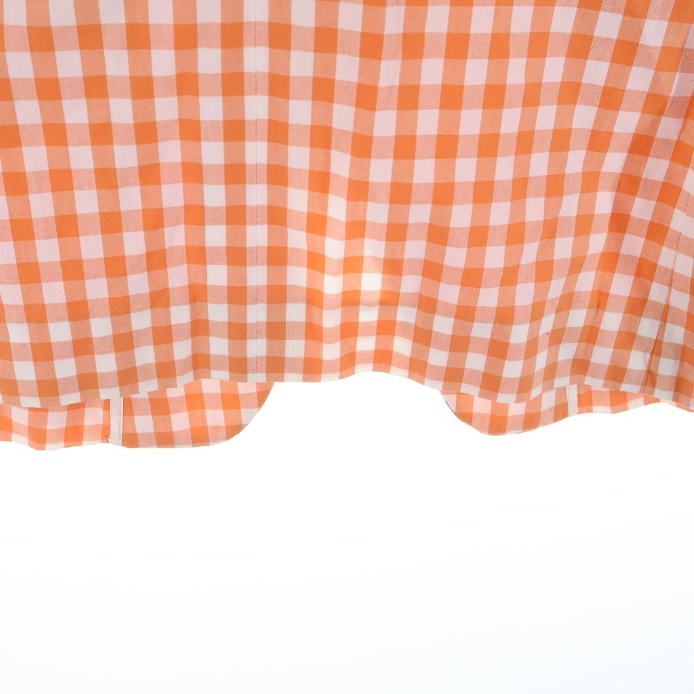 robe de chambre COMME des GARCONS(ローブドシャンブル コムデギャルソン) 01SS ギンガムチェック 2B シングルテーラードジャケット オレンジ レディース RJ-100500 AD2000