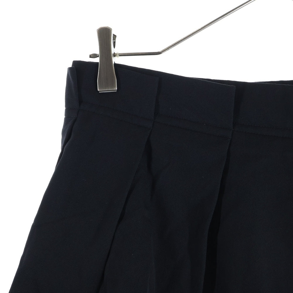 tricot COMME des GARCONS(トリコ コム デ ギャルソン) 01AW 裾刺繍デザイン プリーツスカート ブラック/パープル TC-S019