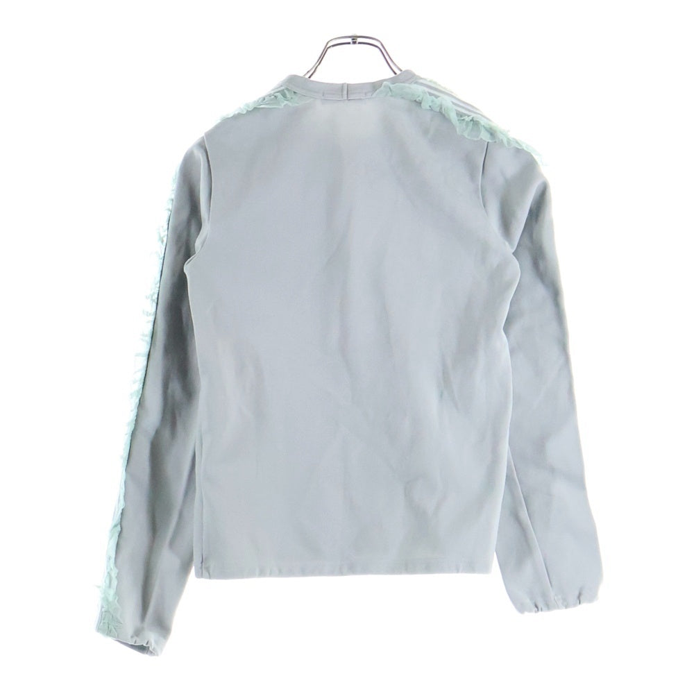 COMME des GARCONS(コムデギャルソン) 05SS ピンクパンサー期 サイドフリルライン クルーネックスウェットトレーナー グレー レディース GO-T035 AD2004