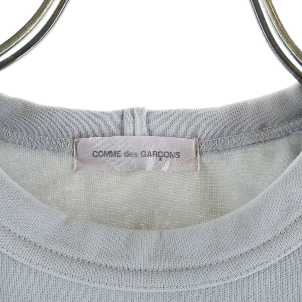 COMME des GARCONS(コムデギャルソン) 05SS ピンクパンサー期 サイドフリルライン クルーネックスウェットトレーナー グレー レディース GO-T035 AD2004