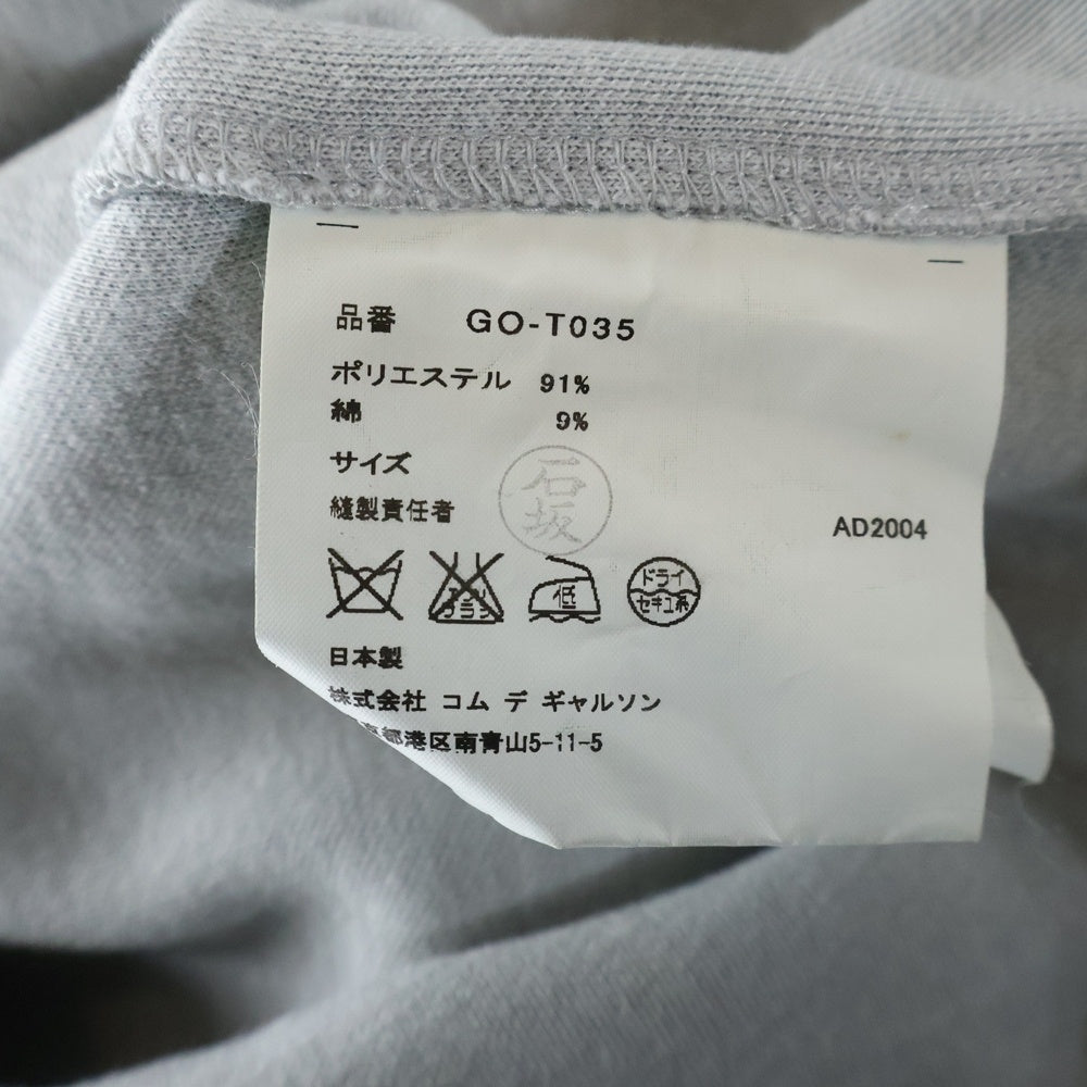 COMME des GARCONS(コムデギャルソン) 05SS ピンクパンサー期 サイドフリルライン クルーネックスウェットトレーナー グレー レディース GO-T035 AD2004