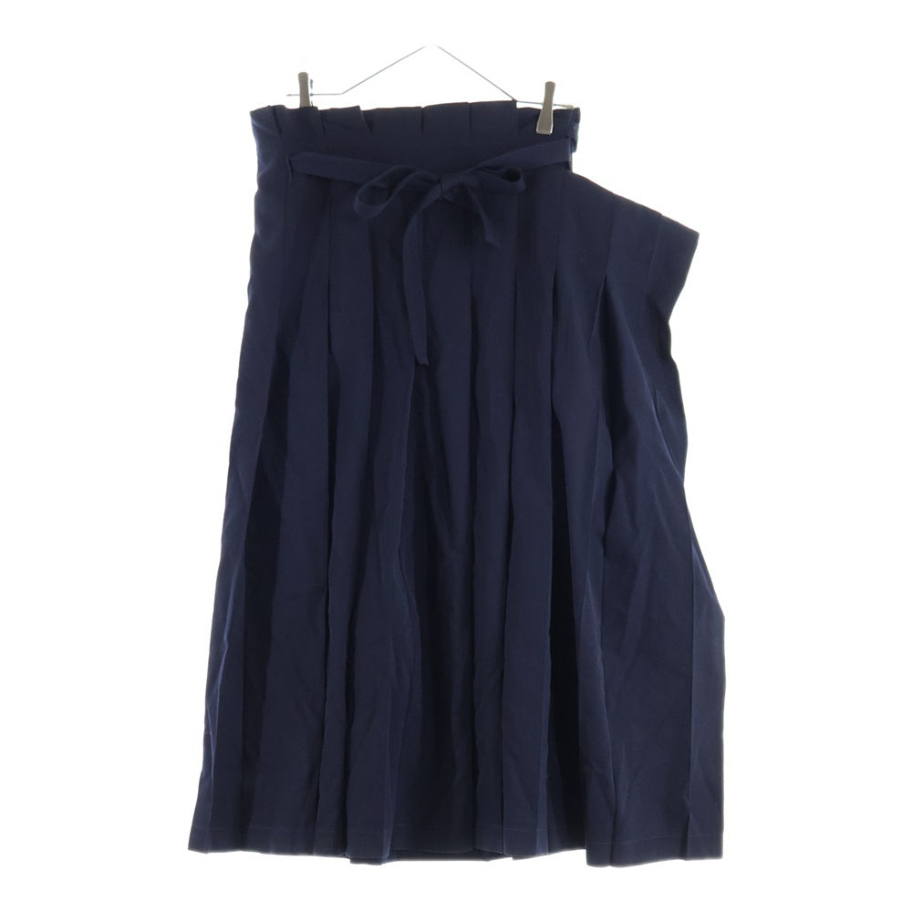 tricot COMME des GARCONS(トリコ コム デ ギャルソン) 98AW 変形 ロングプリーツスカート ネイビー レディース TA-040020 AD1998