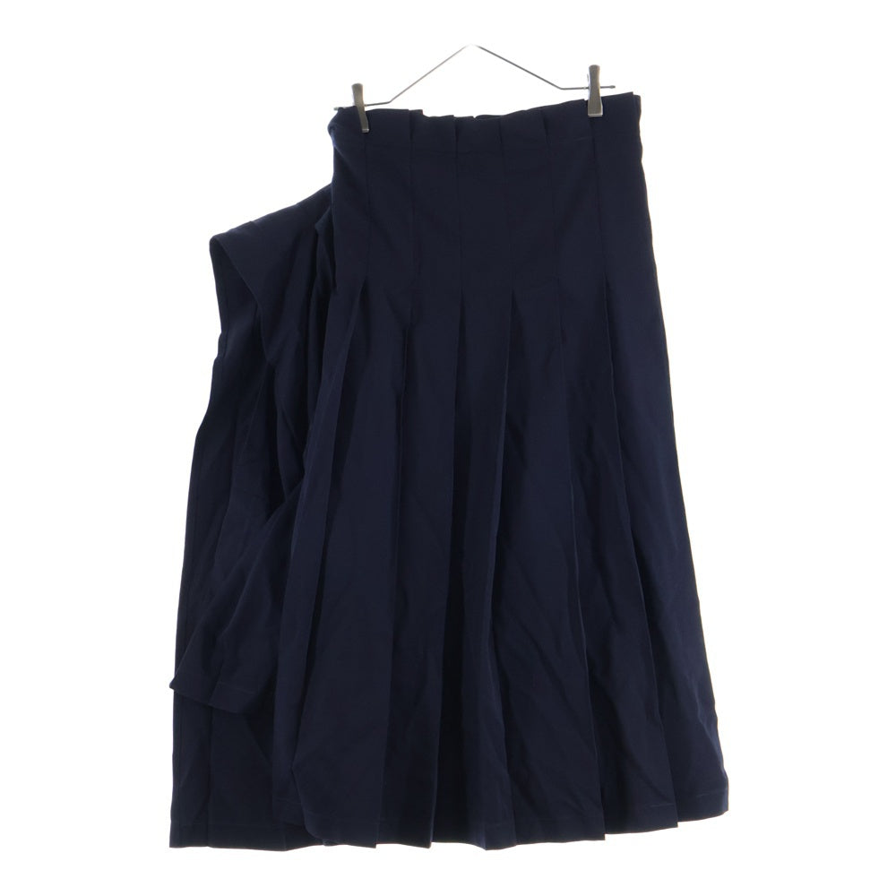 tricot COMME des GARCONS(トリコ コム デ ギャルソン) 98AW 変形 ロングプリーツスカート ネイビー レディース TA-040020 AD1998