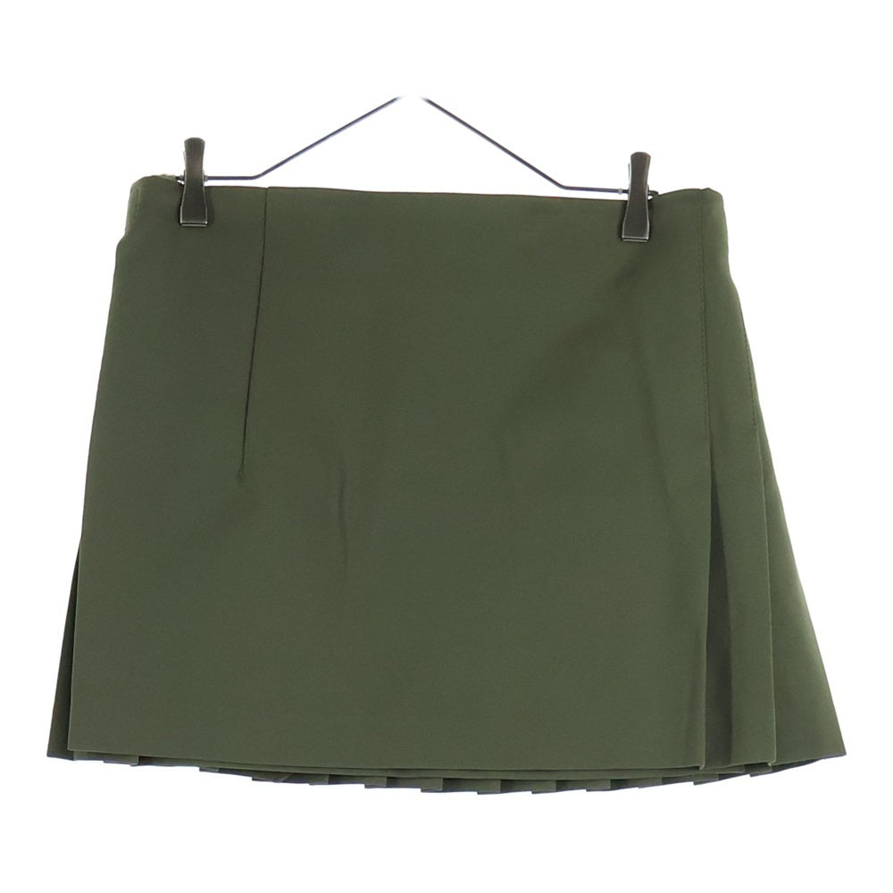 COMME des GARCONS(コムデギャルソン) 09AW プリーツ ベルテッド ラップスカート カーキ レディース GD-S019