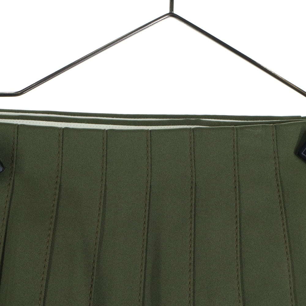 COMME des GARCONS(コムデギャルソン) 09AW プリーツ ベルテッド ラップスカート カーキ レディース GD-S019