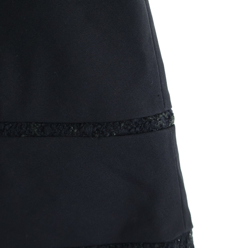 JUNYA WATANABE COMME des GARCONS(ジュンヤワタナベ コムデギャルソン) 01AW カットオフ ナイロンラメニット切替 スカート ブラック レディース JC-S031 AD2001