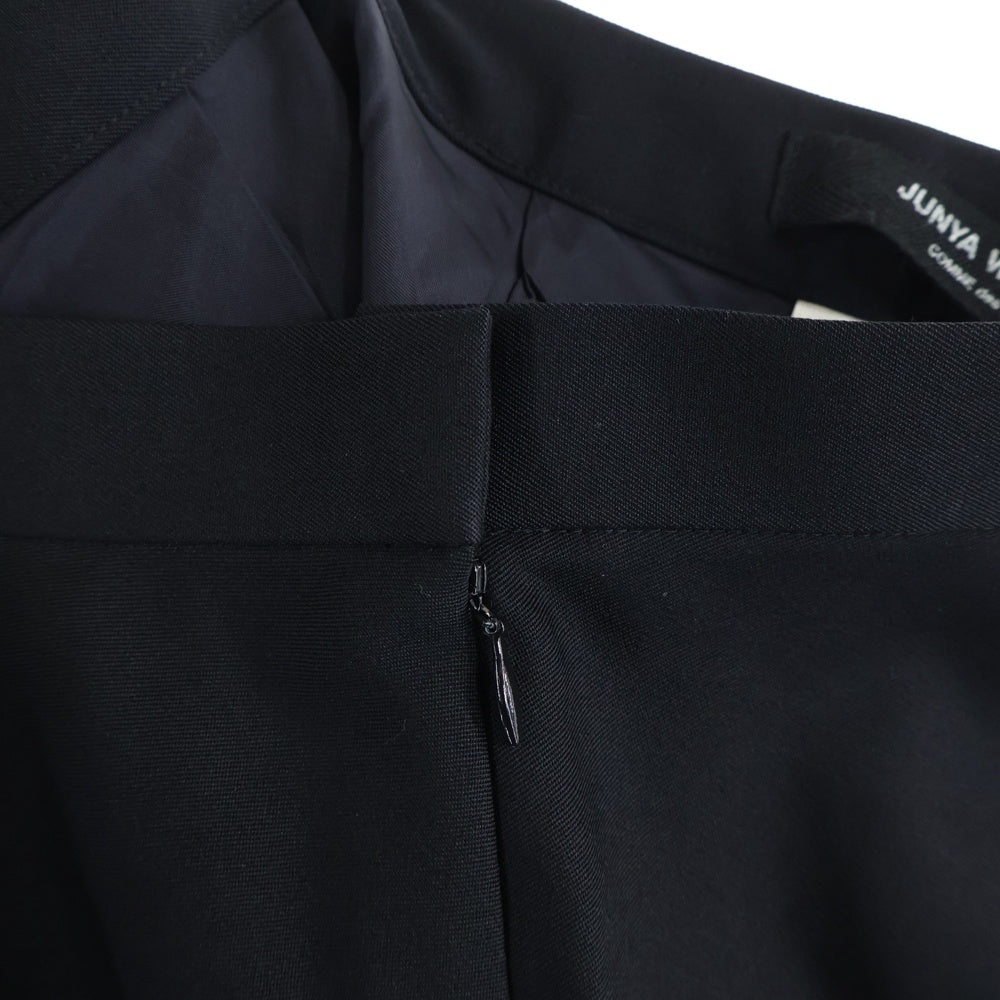 JUNYA WATANABE COMME des GARCONS(ジュンヤワタナベ コムデギャルソン) 01AW カットオフ ナイロンラメニット切替 スカート ブラック レディース JC-S031 AD2001