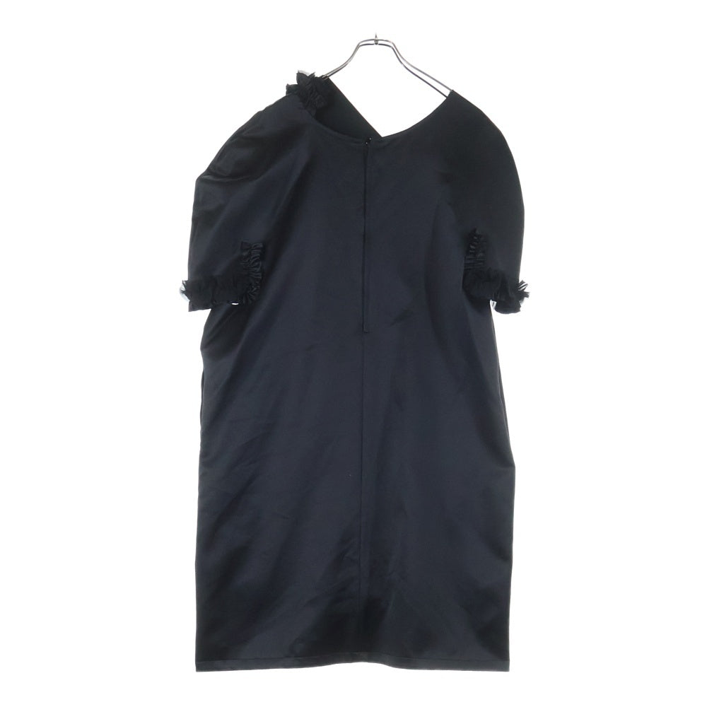 COMME des GARCONS(コムデギャルソン) 14SS フリル 変形 アシンメトリー ワンピース ブラック レディース GM-O008 AD2013