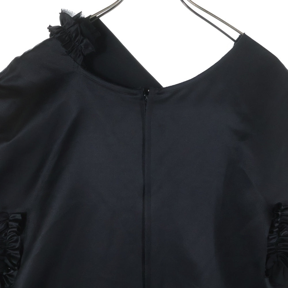 COMME des GARCONS(コムデギャルソン) 14SS フリル 変形 アシンメトリー ワンピース ブラック レディース GM-O008 AD2013